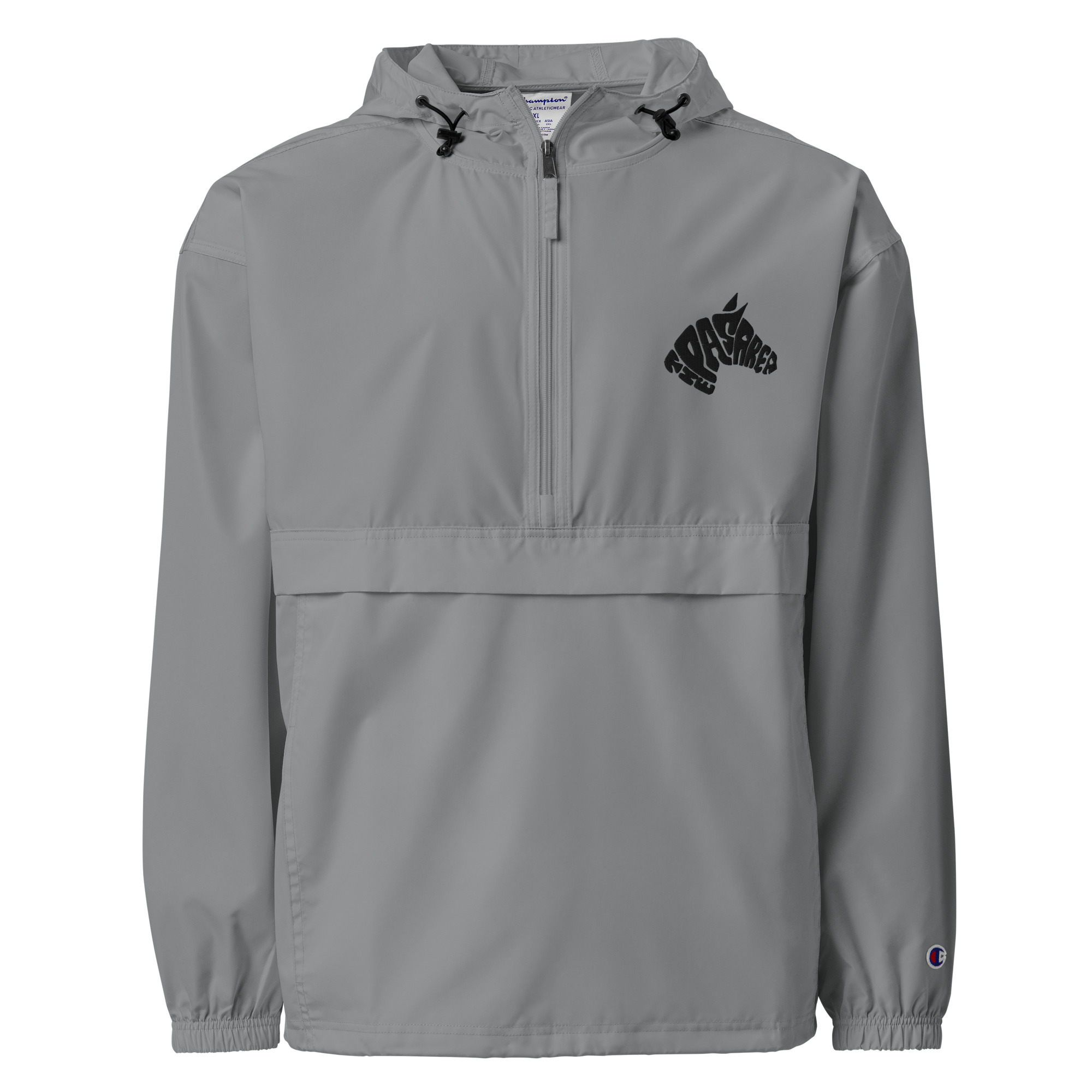 Embroidered Champion Packable Jacket - front-s3