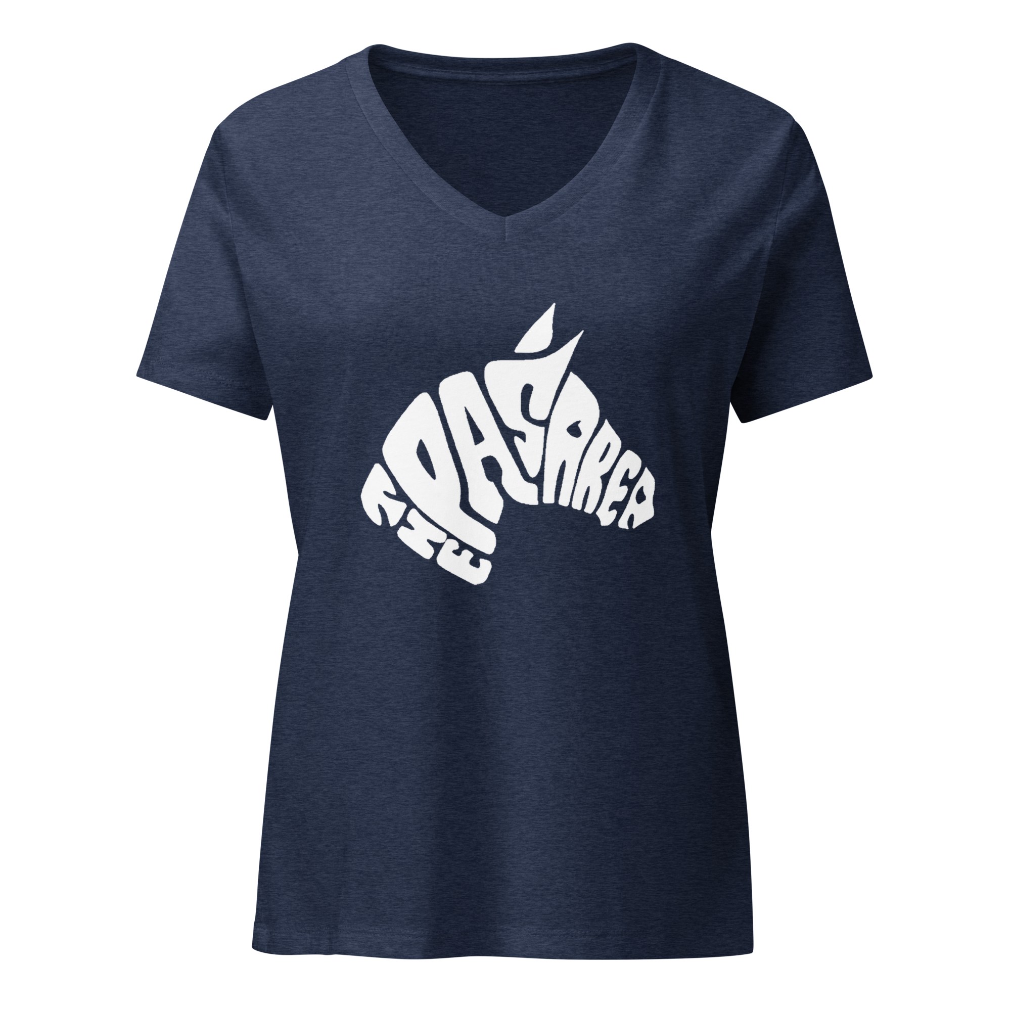 Women's relaxed v-neck t-shirt - front