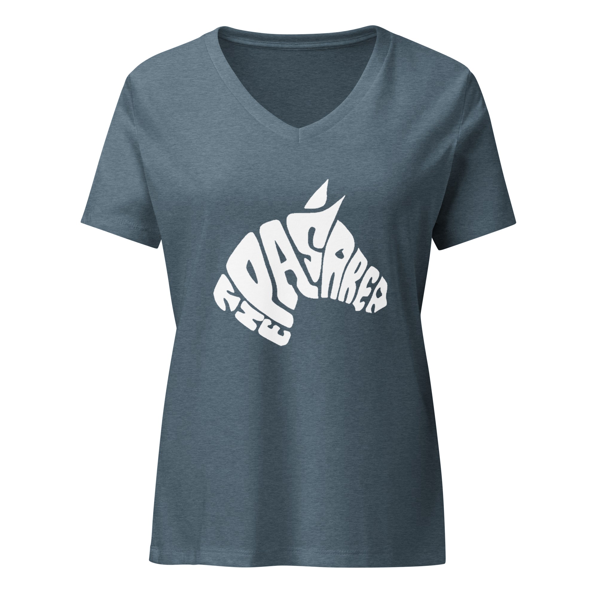 Women's relaxed v-neck t-shirt - front