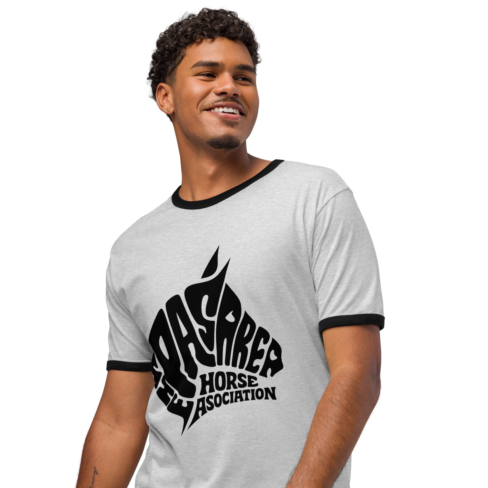 Unisex ringer t-shirt - left-angle