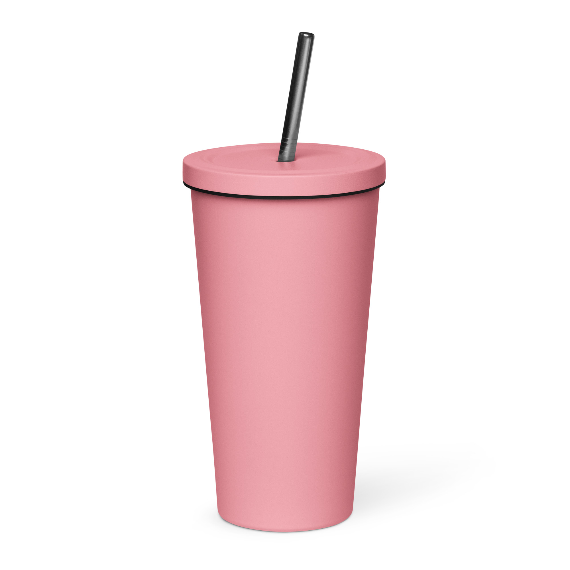Insulated tumbler with a straw - back-alt2